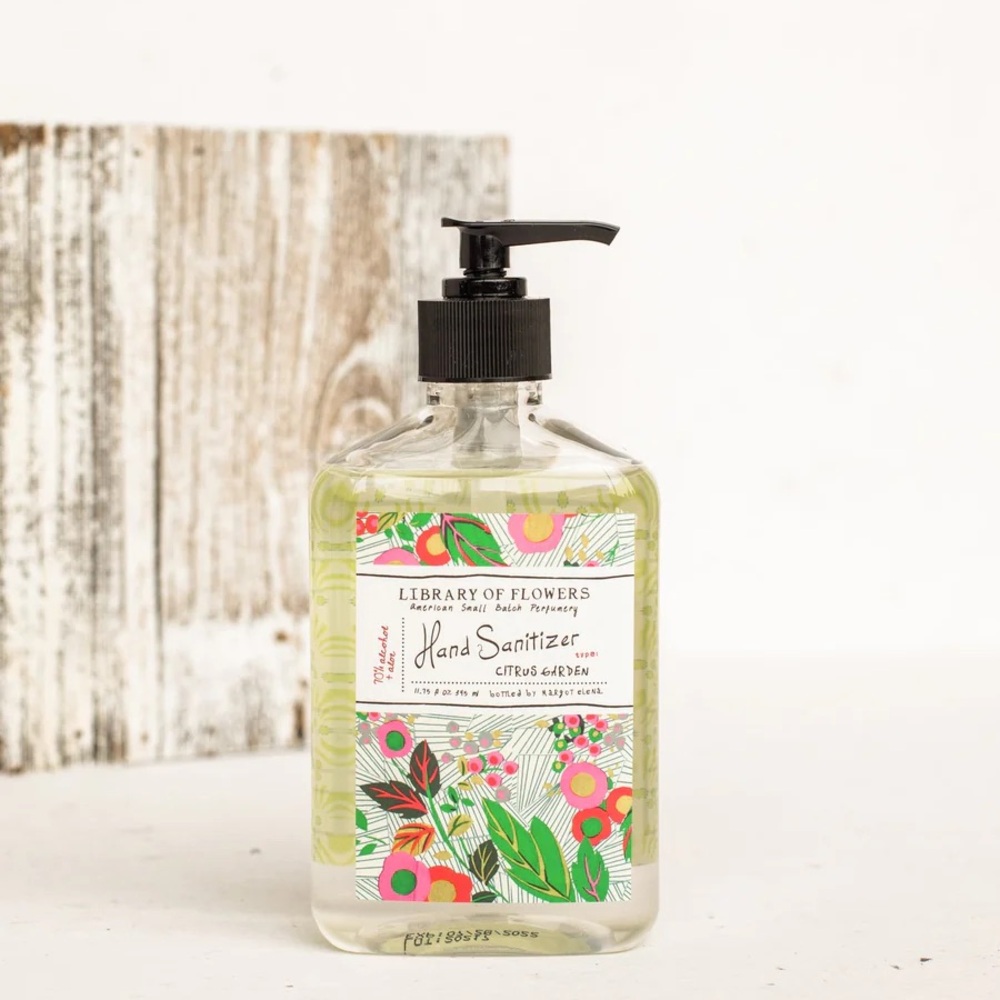 Library of Flowers, Citrus Garden Hand Sanitizer